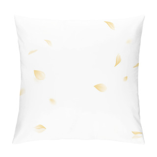 Personality  Vector Yellow Leaf Vector Panoramic On White Background Pillow Covers
