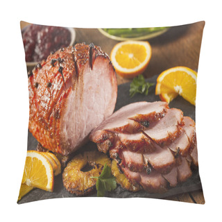 Personality  Traditional Sliced Honey Glazed Ham Pillow Covers