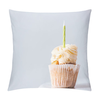 Personality  Delicious Cupcake With Candle Pillow Covers