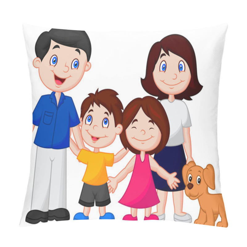 Personality  Happy family cartoon pillow covers
