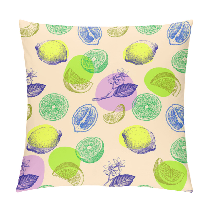 Personality  colored citrus fruits pillow covers