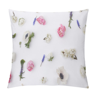 Personality  Heads Of Pastel, Spring Flowers Pillow Covers
