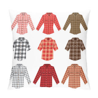 Personality  Lumberjack Check Shirts Lumberjack Old Fashion Patterns Pillow Covers