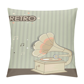 Personality  Retro Gramophone Pillow Covers
