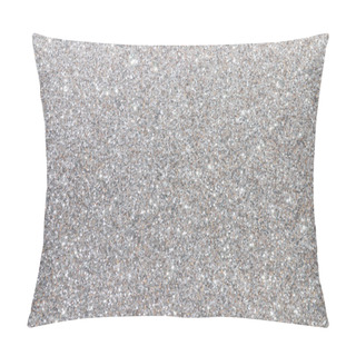 Personality  Silver Glitter Texture Background Pillow Covers