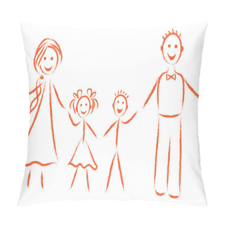 Personality  Family Image Pillow Covers