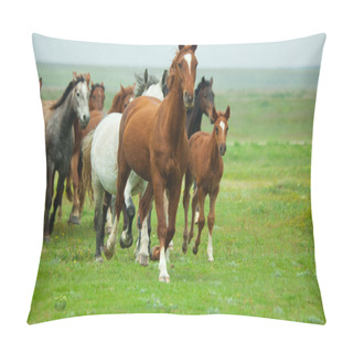 Personality  Horses Running Pillow Covers