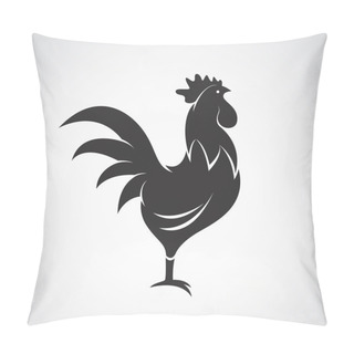 Personality  Vector Image Of An Cock On White Background Pillow Covers