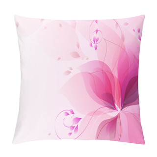 Personality  Abstract Colorful Background  with  flowers Pillow Covers