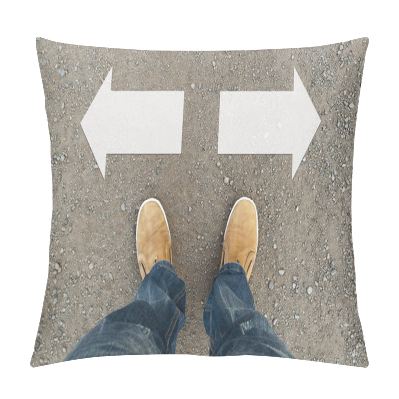Personality  Yellow Boots On The Road Pillow Covers