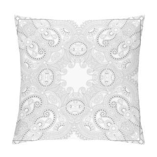 Personality  Unique Coloring Book Square Page For Adults - Floral Authentic C Pillow Covers