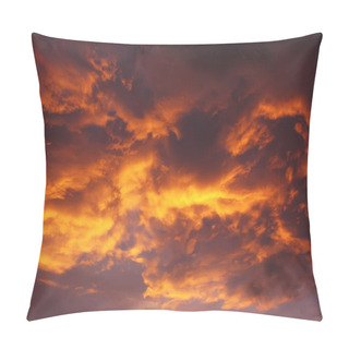 Personality  Dramatic Sun Rays Among Clouds In The Sky Pillow Covers