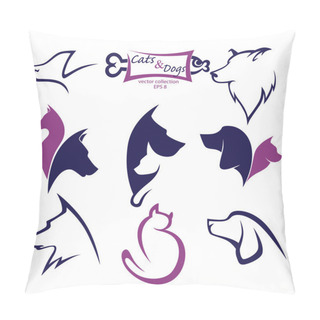 Personality  Cats And Dogs, My Favorite Pet Pillow Covers