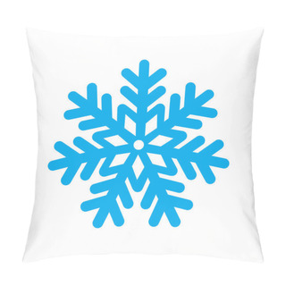 Personality  Flat Icon With Long Shadow Christmas Snowflake Pillow Covers