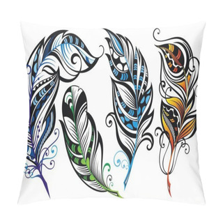 Personality  Feathers Pillow Covers