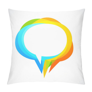 Personality  Speech Bubble - Colorful Abstract Background Pillow Covers