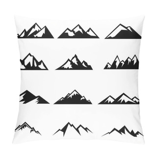 Personality  Black Mountains Silhouettes Pillow Covers