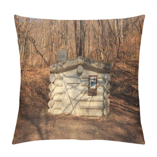 Personality  Vladivostok, Russia - January 13, 2019: Dugout Sergei Lazo, In Which He Was Hiding From The Interventionists In 1919. Located In The Forests Near Vladivostok. Pillow Covers