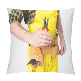 Personality  Workman With Tool Belt Pillow Covers