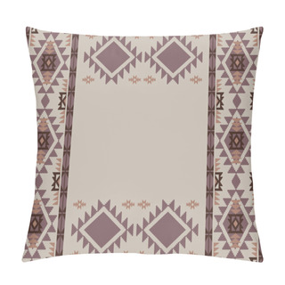 Personality  Geometric Background In Aztec Style Pillow Covers