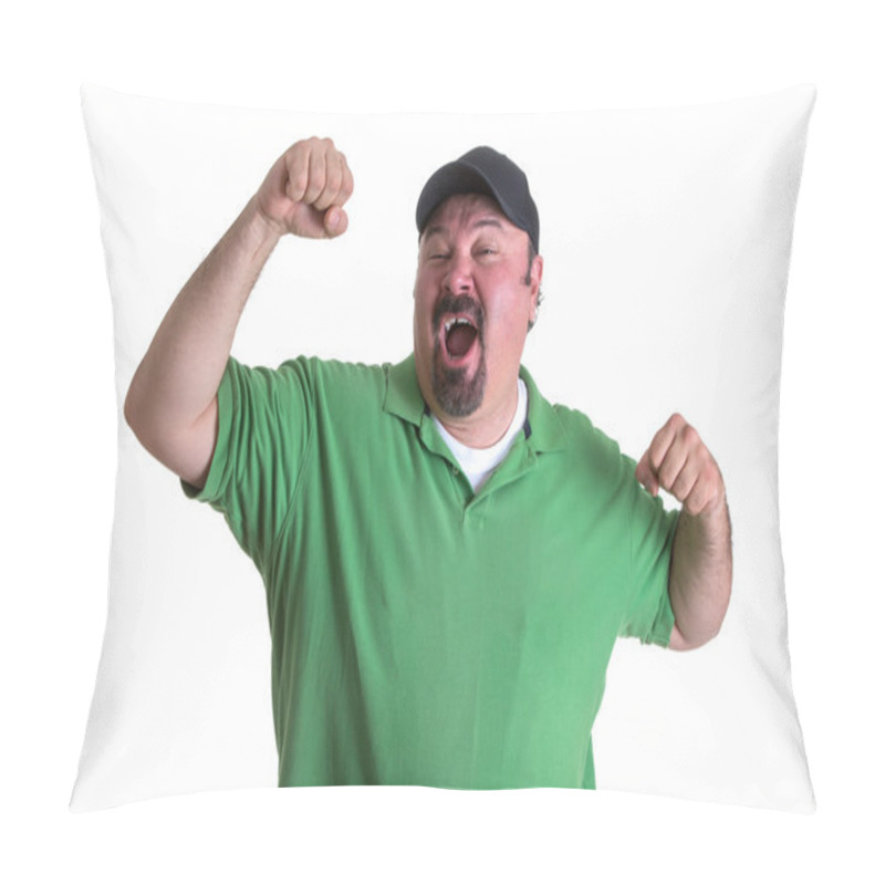 Personality  Man Feeling So Good After Winning Something Pillow Covers