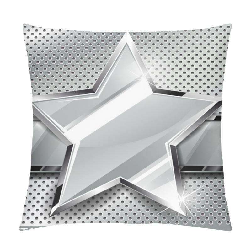 Personality  Metal Background.Vector Illustration Pillow Covers