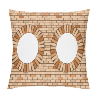 Personality  Round Brick Windows Pillow Covers