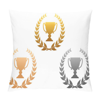 Personality  Golden, Silver And Bronze Awards Pillow Covers