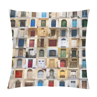 Personality  Doors Of Malta  Pillow Covers
