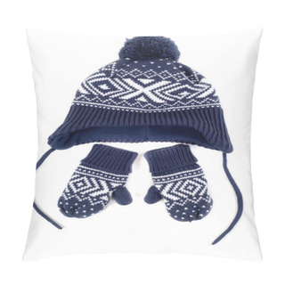 Personality  Set Of Hat And Mittens Pillow Covers