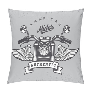 Personality  Vintage Motorcycle Print. Pillow Covers