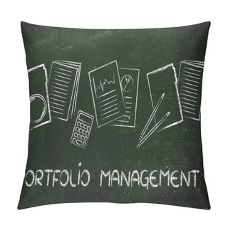 Personality  Portfolio Management: Folder, Stats And Budget Pillow Covers