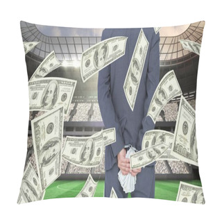 Personality  Businessman Holding Money  Pillow Covers