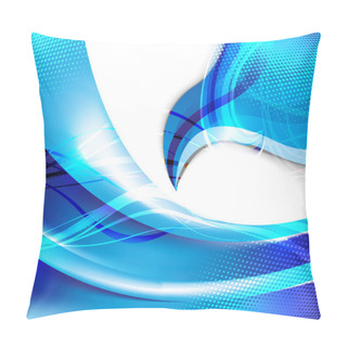 Personality  Abstract Blue Web Background Pillow Covers