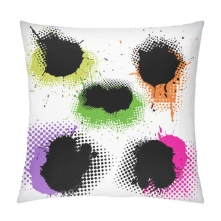 Personality  Grunge Halftone Splodge Pillow Covers
