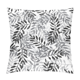 Personality  Vector Seamless Pattern With Ethnic Leaves Pillow Covers