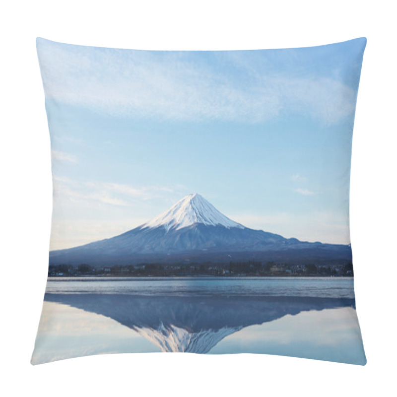 Personality  An Inverted Image Of Mt Fuji Pillow Covers