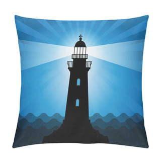 Personality  Lighthouse Silhouette Pillow Covers