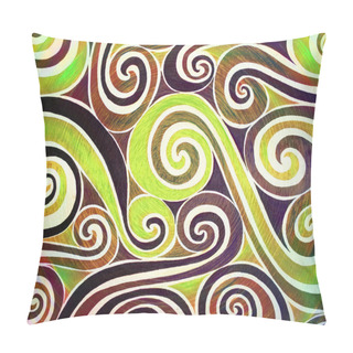Personality  Spirals Of Acid Psychedelic Colors Pillow Covers