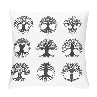 Personality  Variety Of Celtic Tree Set Pillow Covers