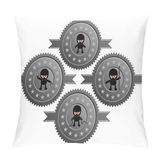 Personality  Ninja Warrior Cartoon Pillow Covers