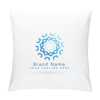 Personality  Abstract Mandala Style Logo Concept Design Pillow Covers