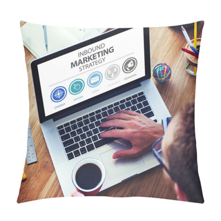 Personality  Inbound Marketing Strategy Advertisement Commercial Branding Pillow Covers