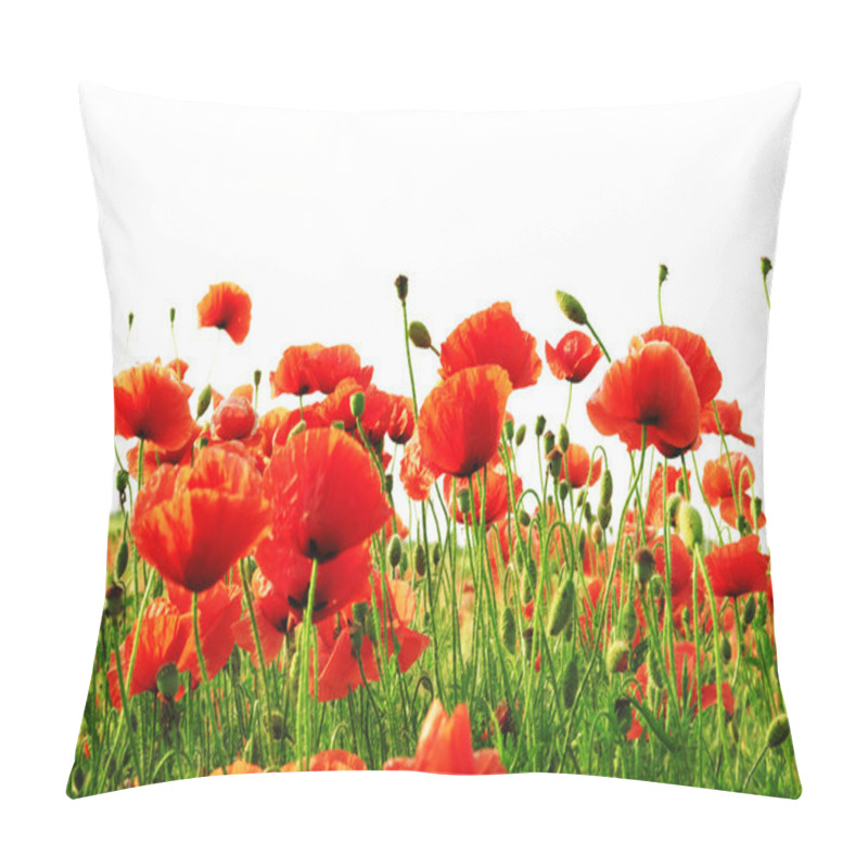 Personality  Red Poppy Pillow Covers