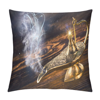 Personality  Aladdin Magic Lamp With Smoke. Pillow Covers