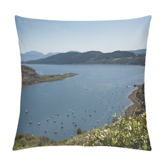 Personality  View Above The Kyles Of Bute, Cowal Peninsula, Argyll, Scotland Pillow Covers