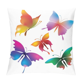 Personality  Colored Butterflies Pillow Covers