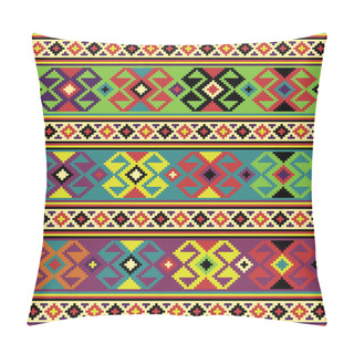 Personality  Background With Ethnic Motifs. Pillow Covers