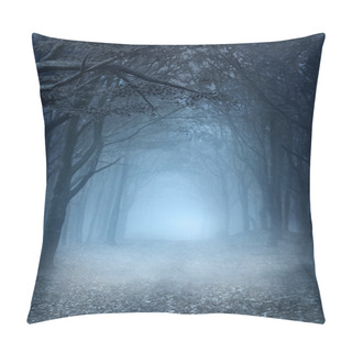 Personality  Road In  Forest Pillow Covers