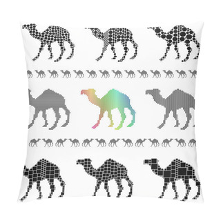Personality  Camel Silhouettes Pillow Covers
